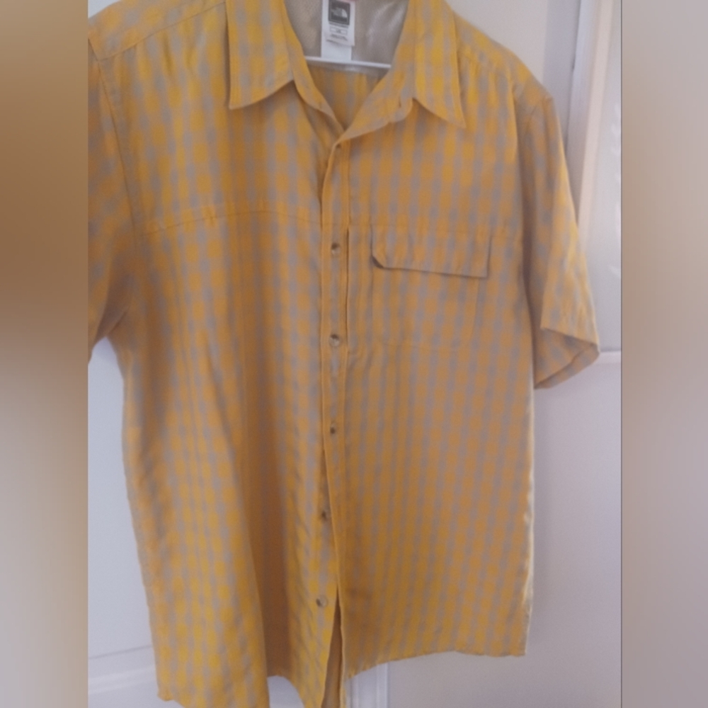 Northface Mens Golden Checkered Men's Shirt Large - Picture 5 of 5